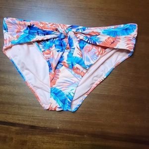 Catalina High Leg Floral Bikini Bottom NWOT
